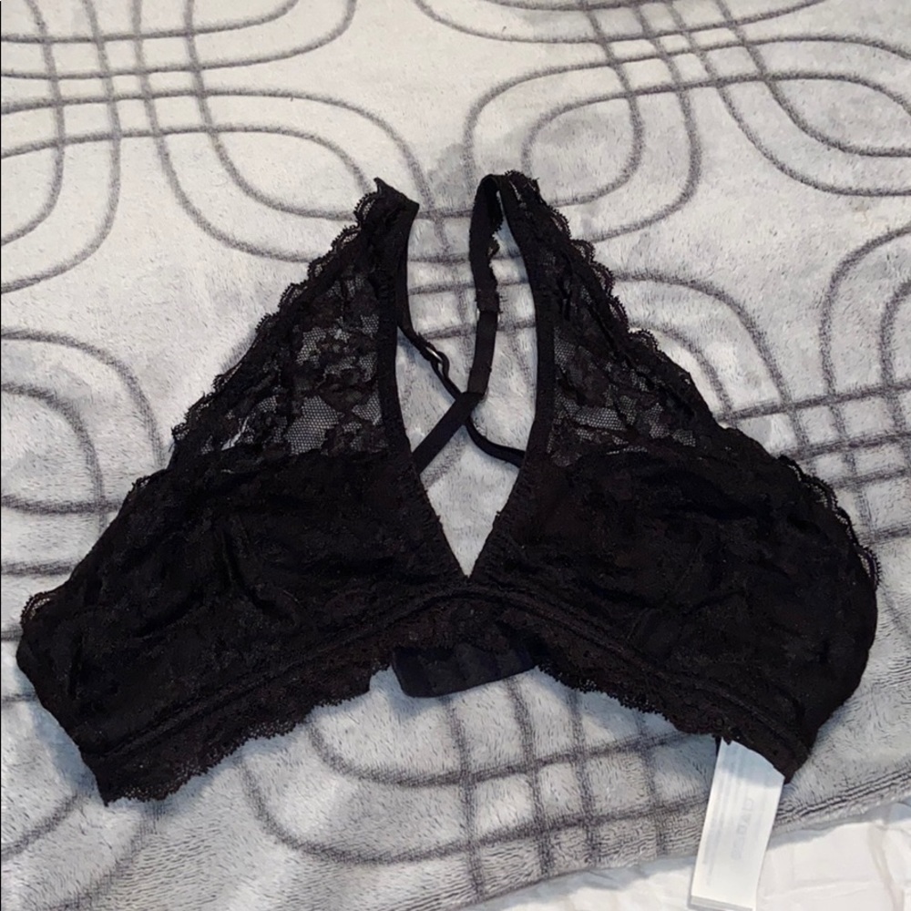 Cute black lace bralette